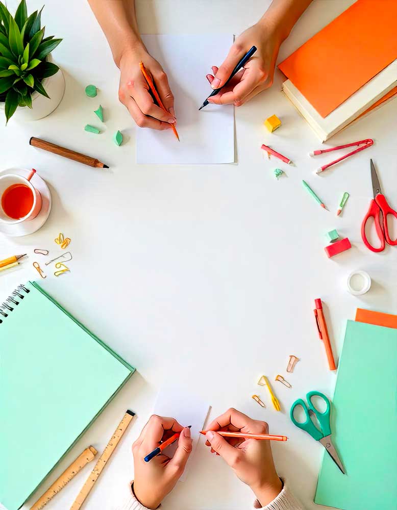 travail d’équipe autour d’une table